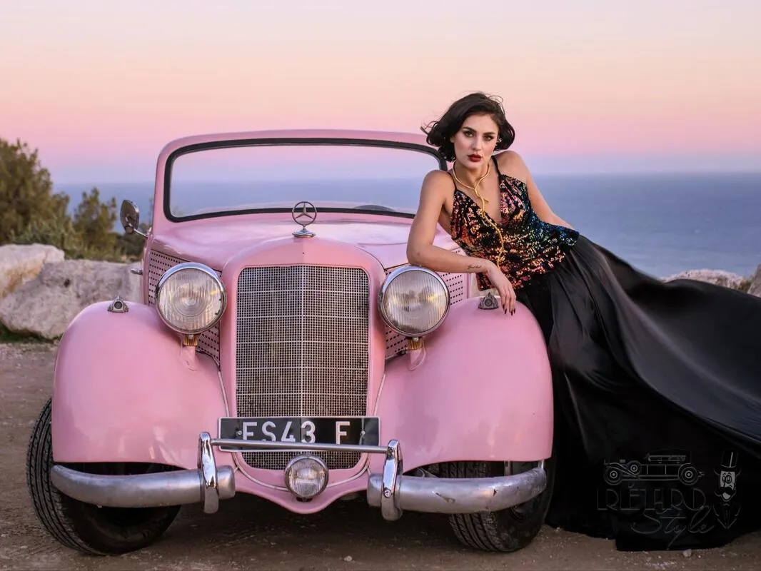Сlassic car rental Mercedes 170 Monaco, Nice, French Riviera - Retro Auto Style