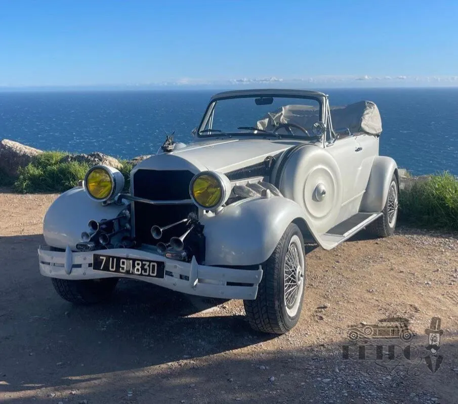 Сlassic car rental Beauford 1957 - Snow White Swan Monaco, Nice, French Riviera - Retro Auto Style