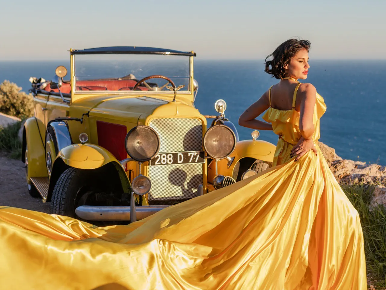Foto und Video Monaco, Nizza, Antibes, Cannes - Retro Auto Style