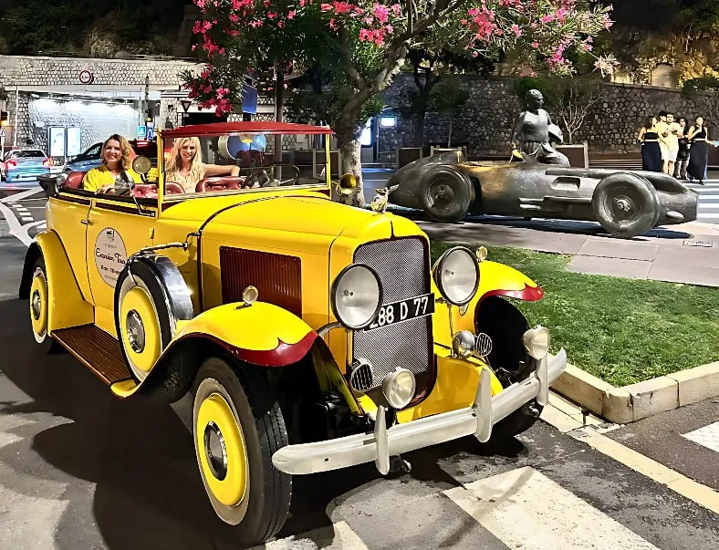 🌙 Visite nocturne de Monaco – Une expérience de conte de fées - Monaco, Nice, Côte d'Azur - Retro Auto Style